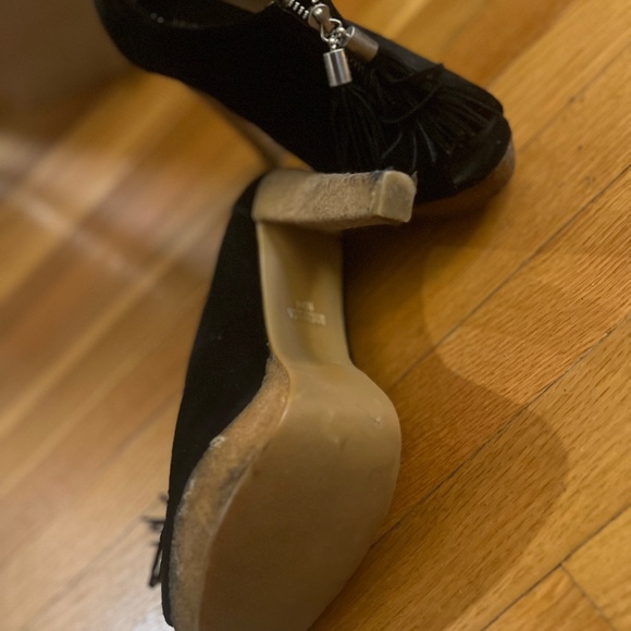 Michael Kors Zip black platforms with zipper. Open toe. - Picture 7 of 7